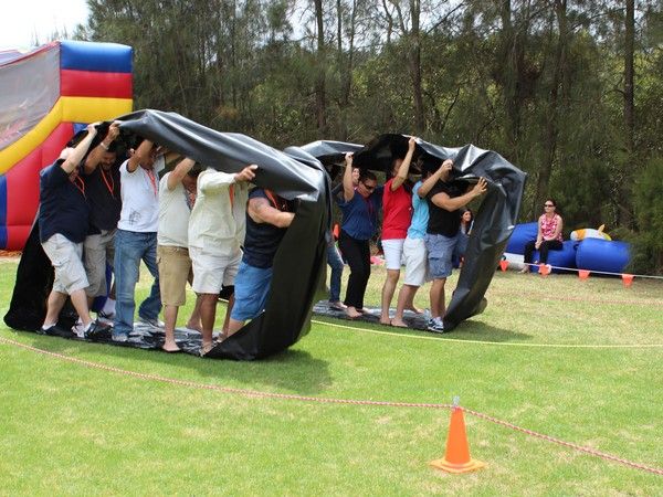 A team building in Sicily